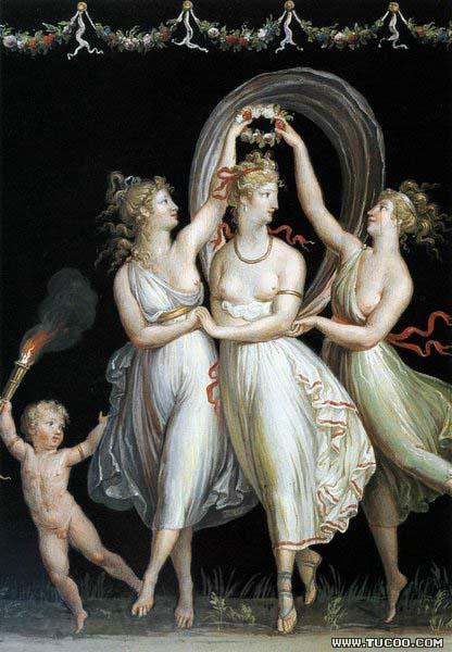 Antonio Canova The Three Graces Dancing France oil painting art